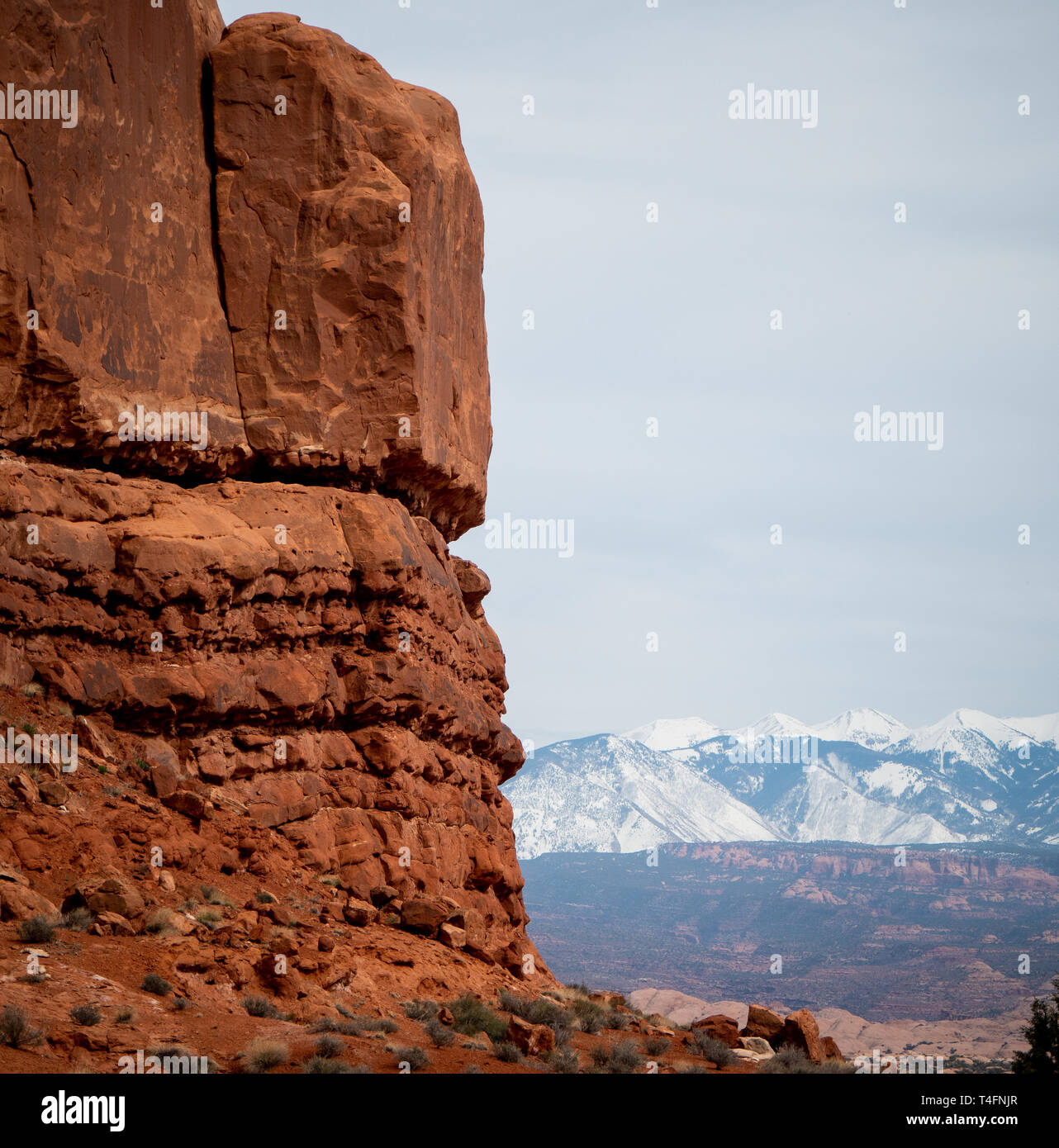 Arches National Park in Utah famous landmark Stock Photo Alamy