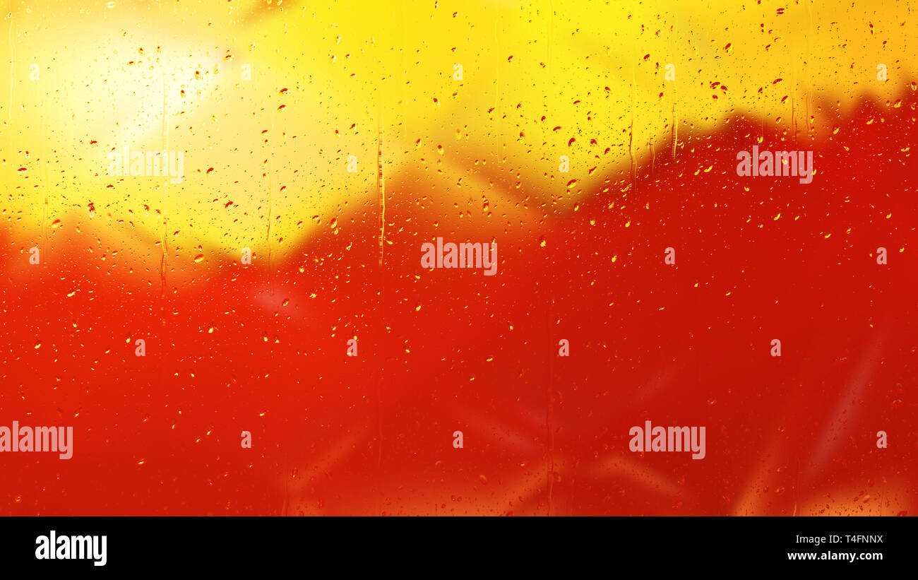 Red and Yellow Water Drop Background Stock Photo Alamy