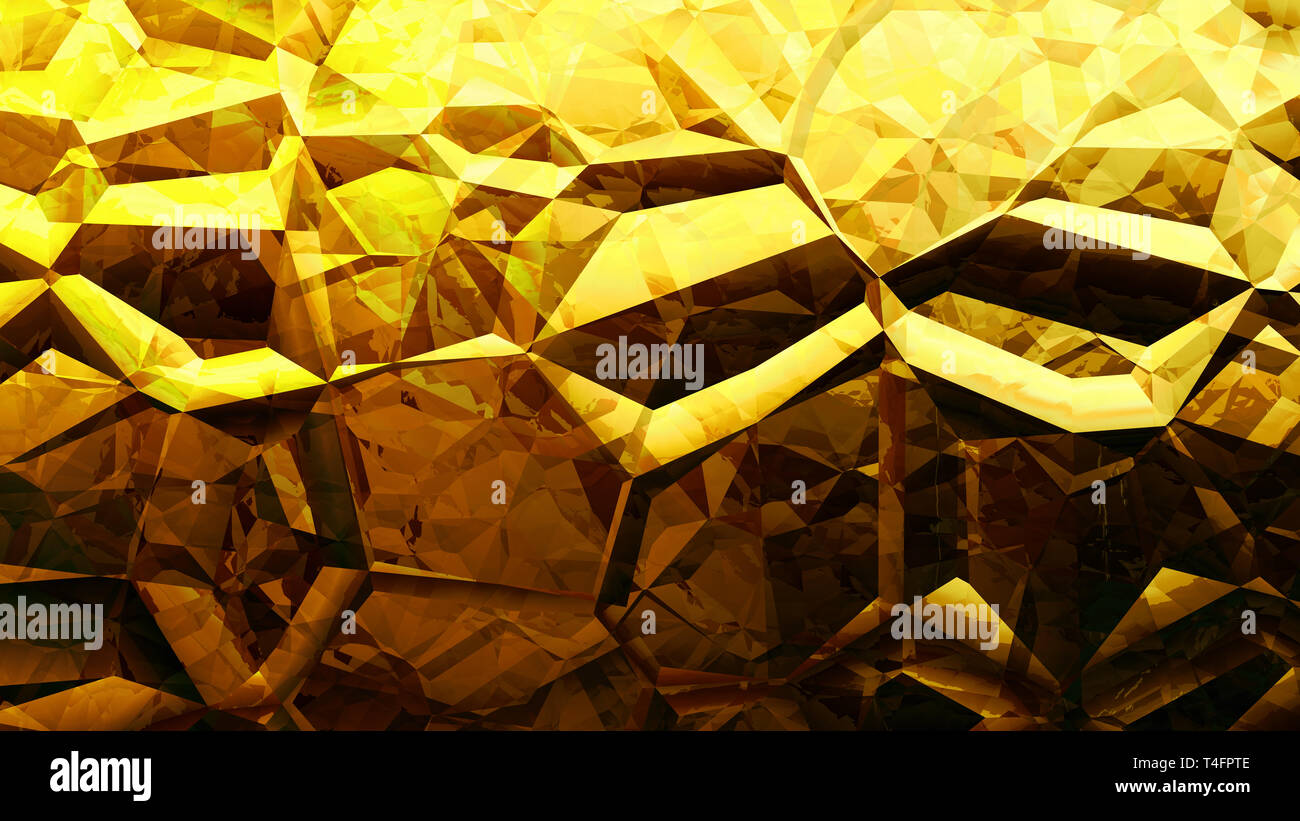 Cool Gold Crystal Background Stock Photo - Alamy