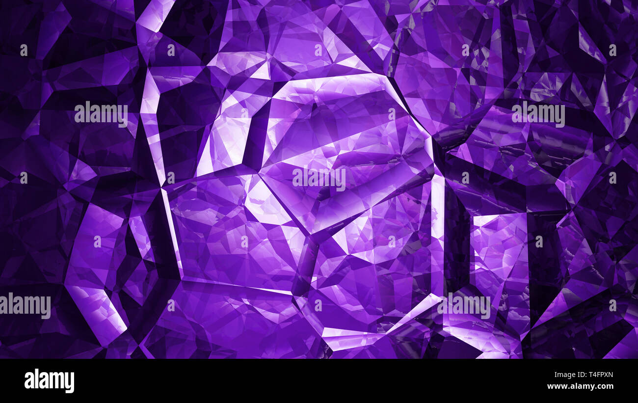 Cool Purple Abstract Crystal Background Image Stock Photo Alamy