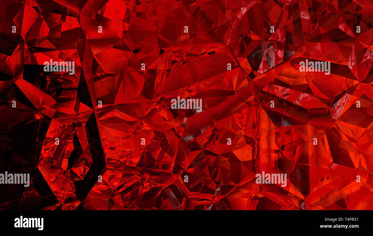 Cool Red Abstract Crystal Background Stock Photo Alamy