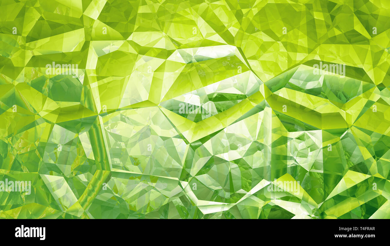 Abstract Green Crystal Background Image Stock Photo - Alamy