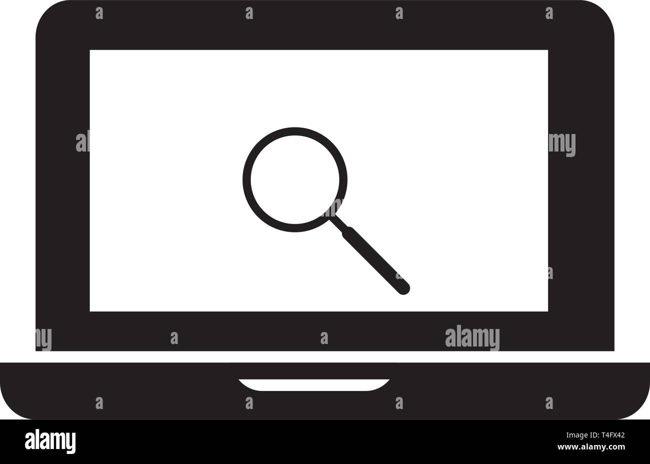 laptop icon trendy Stock Vector