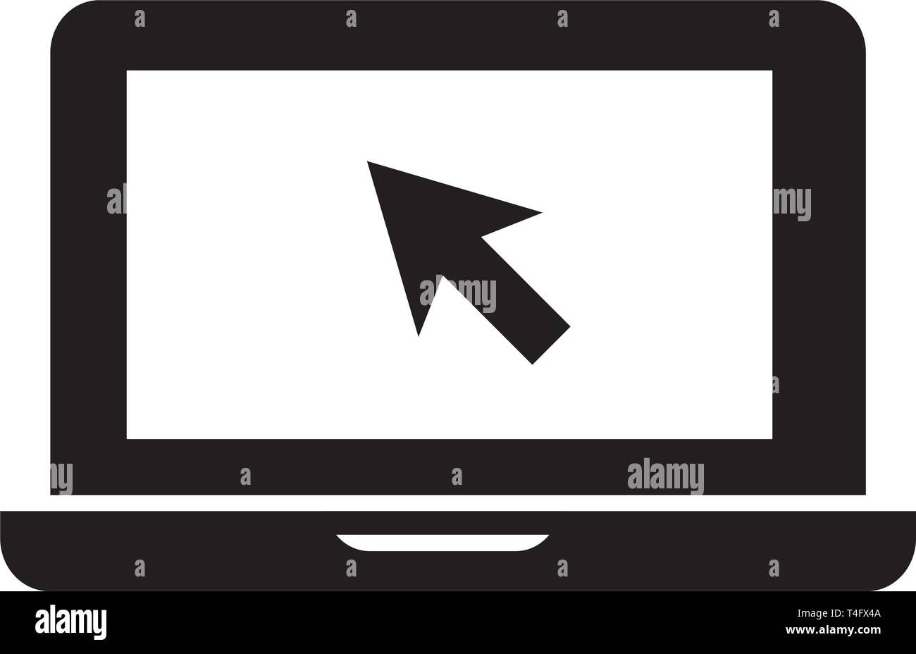 laptop icon trendy Stock Vector