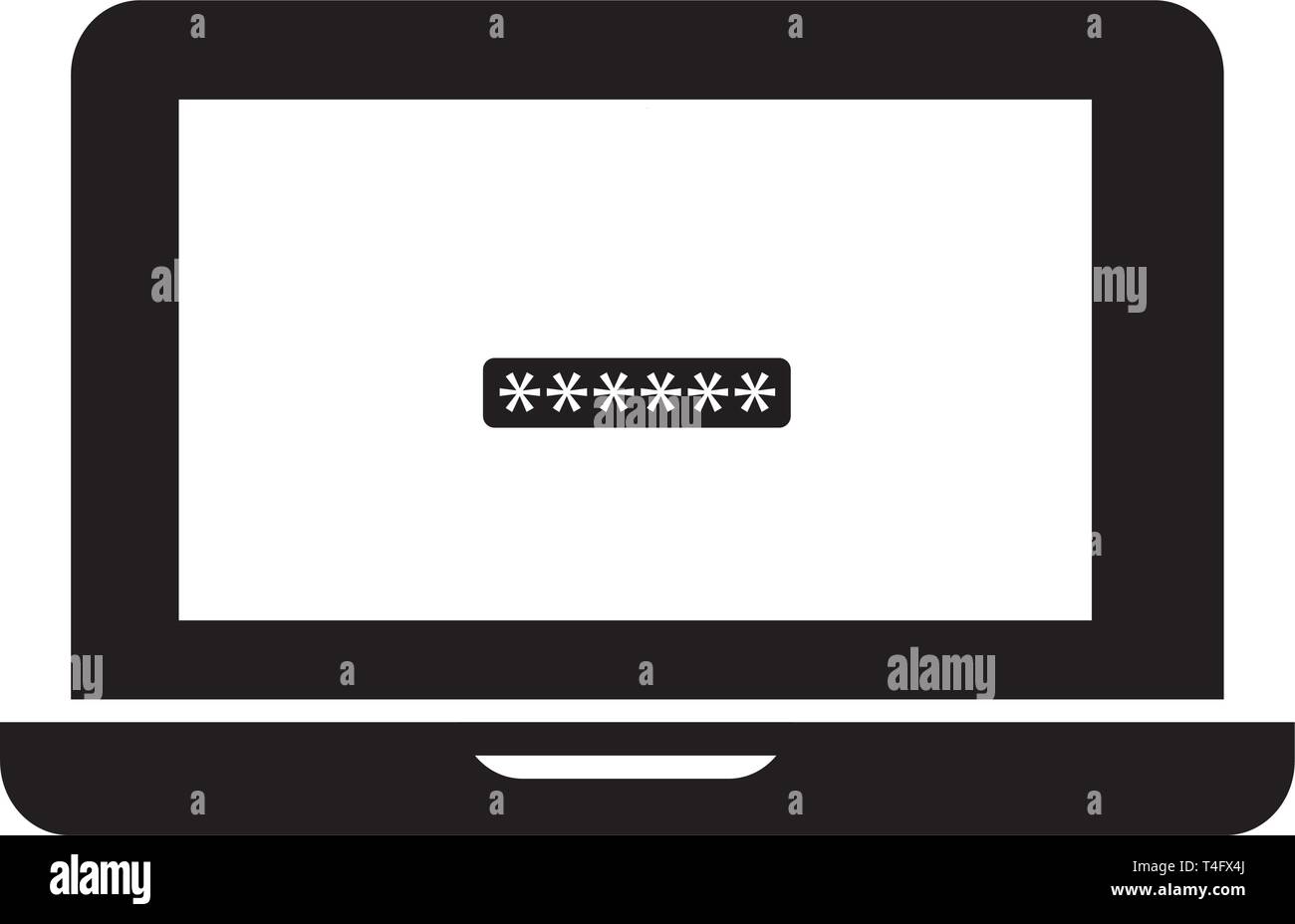 laptop icon trendy Stock Vector
