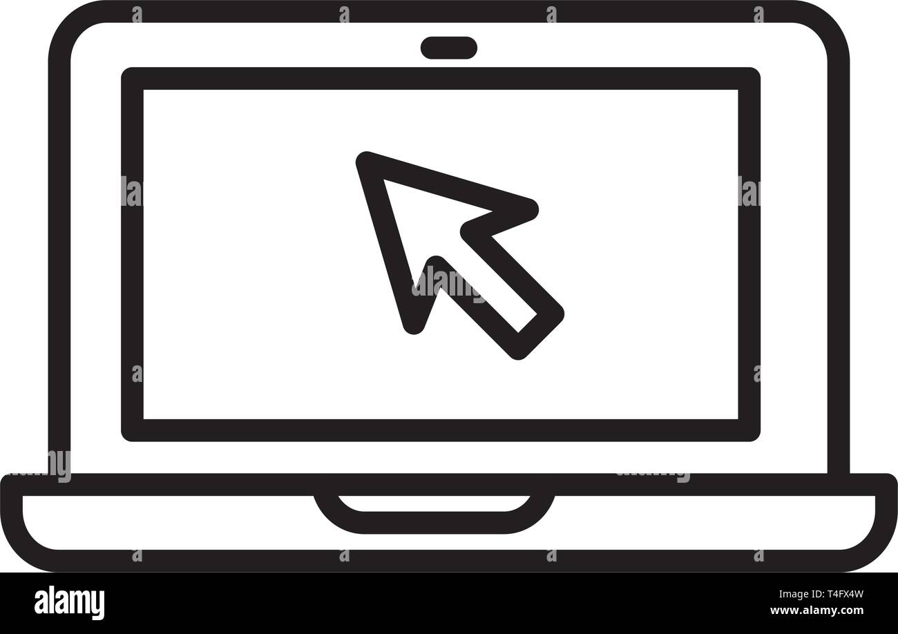 laptop icon trendy Stock Vector