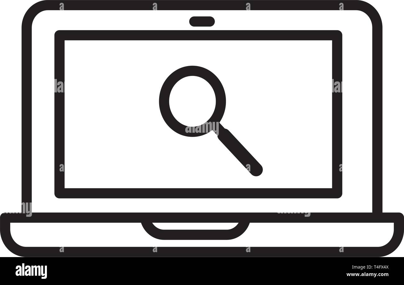 laptop icon trendy Stock Vector