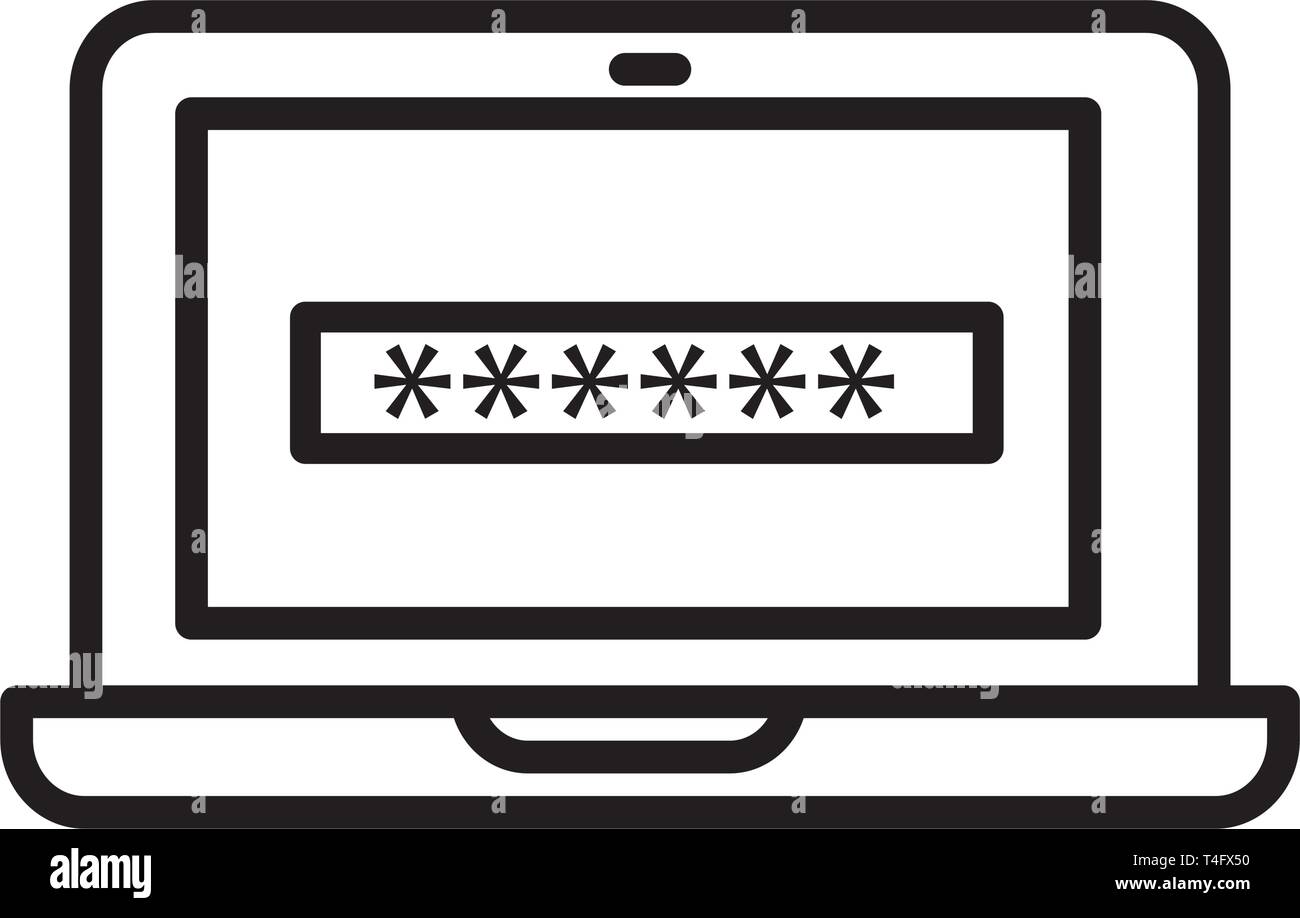 laptop icon trendy Stock Vector