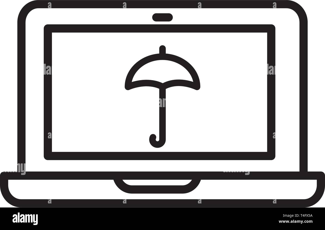 laptop icon trendy Stock Vector