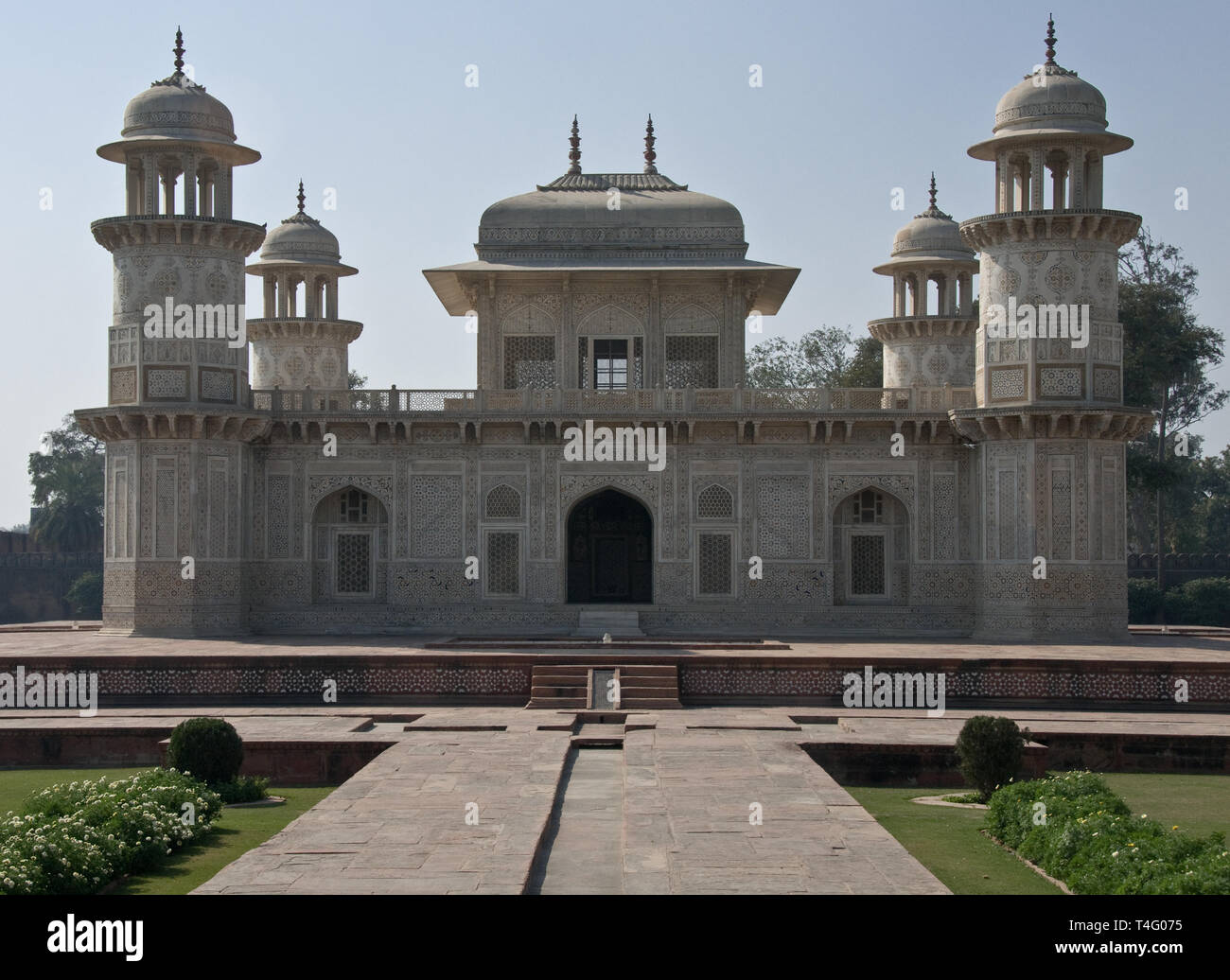 Tomb of Itimad-Ud- Daulah (the Little Taj) at Agra. Stock Photo