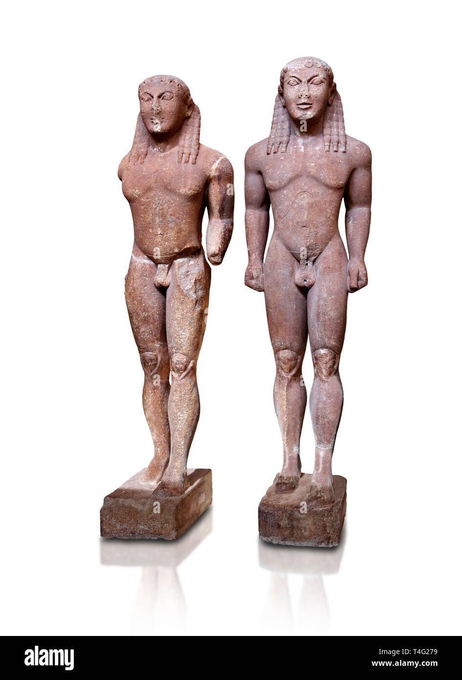 Ancient greek archaic statue kouros Cut Out Stock Images & Pictures Alamy