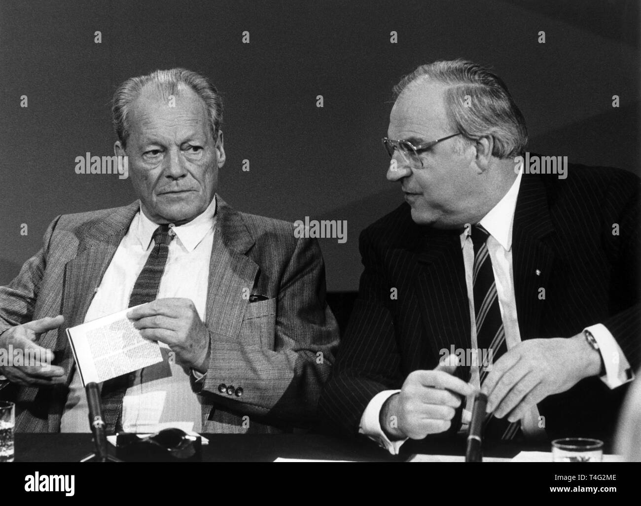 Willy_brandt helmut_kohl hi-res stock photography and images - Alamy