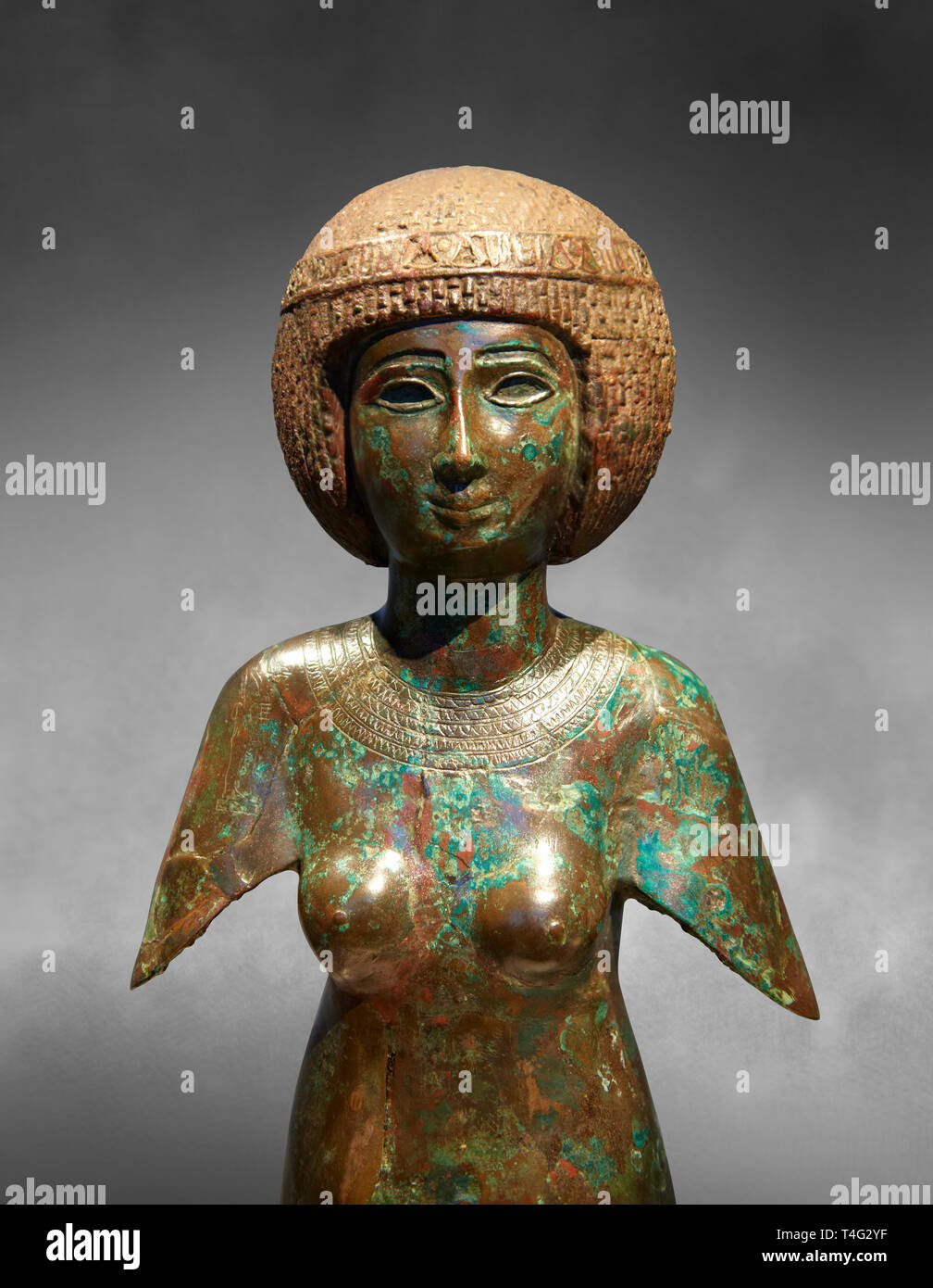 Ancient Egyptian bronze statue of MeresAmun. Ancient Egypt 22nd Dynaty