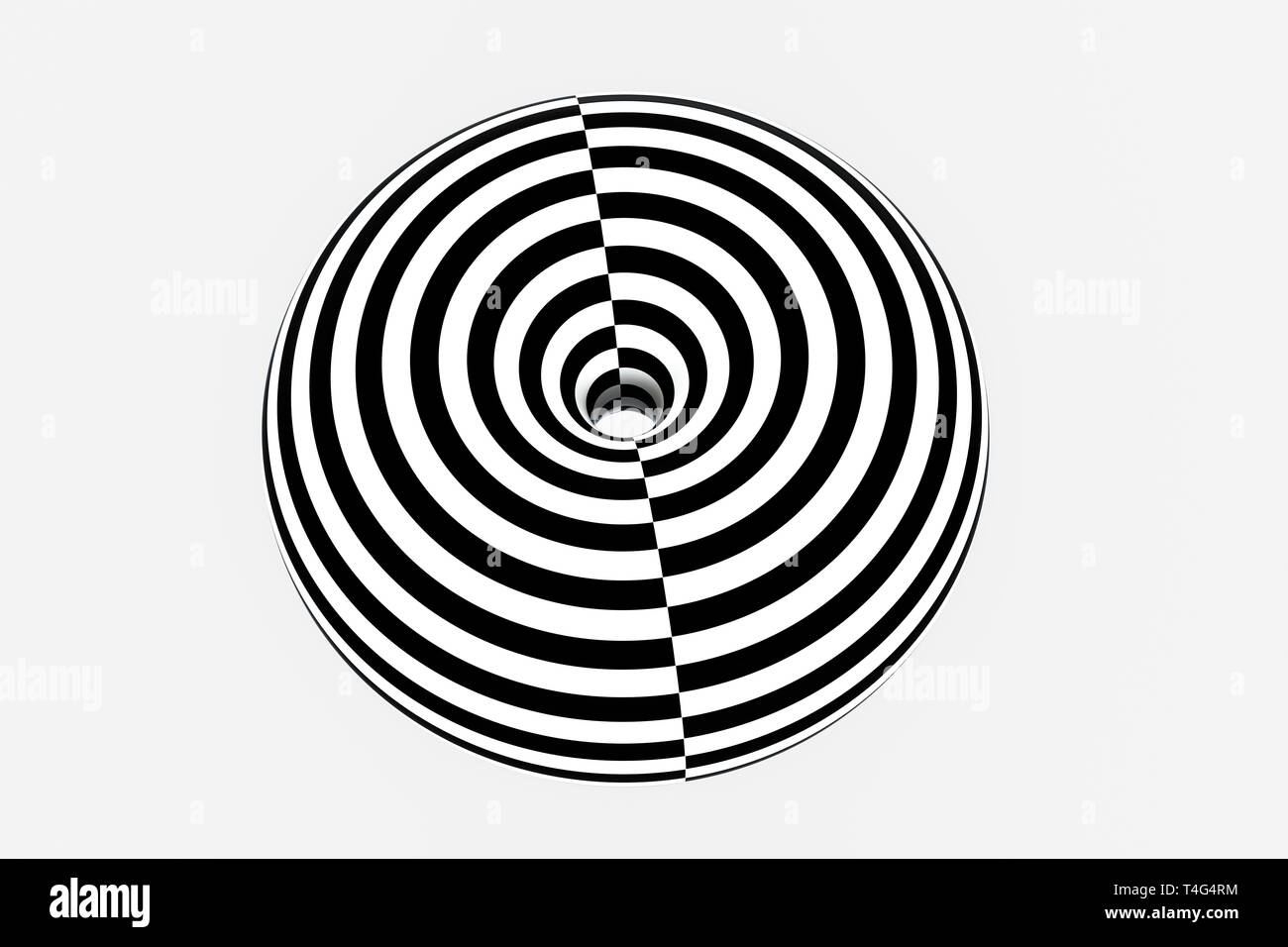 Repeat Line black and white stripe, Repeating lines, 3d rendering, computer digital ...