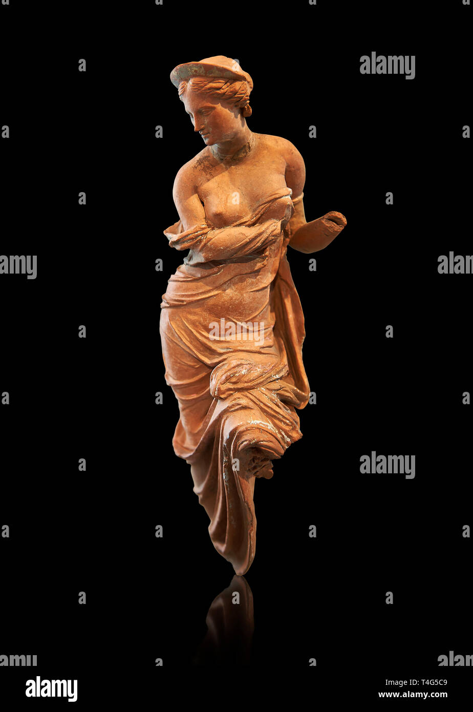 Heyl Statue of Aphrodite, Greek goddess of love. 2nd century terracotta  from the Heyl collection. This statuette is one of the most beautiful  examples Stock Photo - Alamy, image size:924x1390