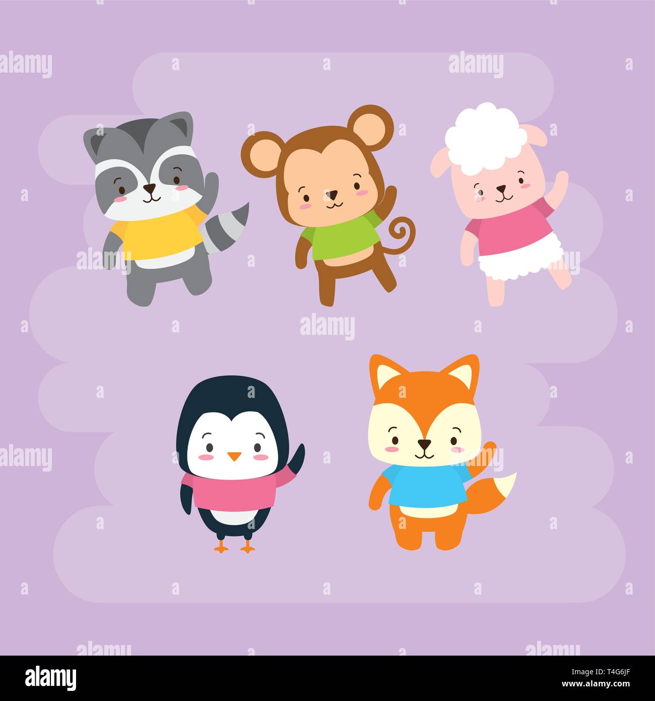 cute animal cartoon Stock Vector Image & Art - Alamy