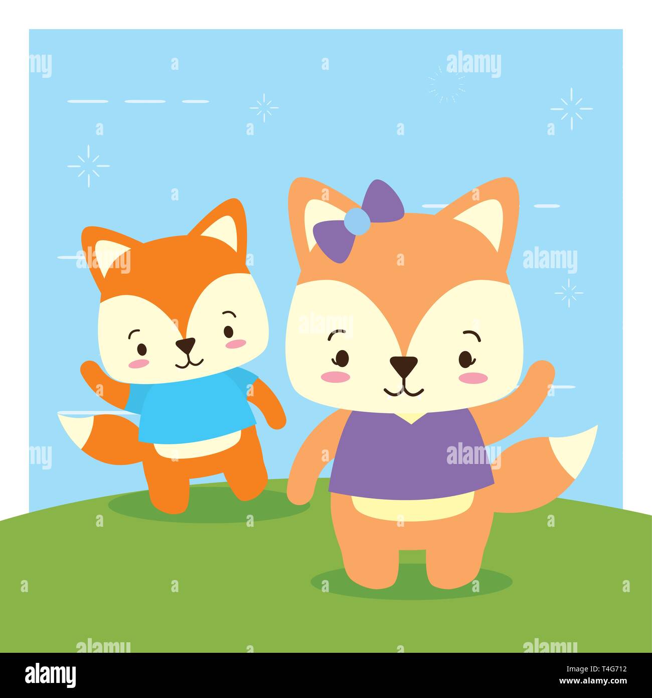 cute animal cartoon Stock Vector Image & Art - Alamy