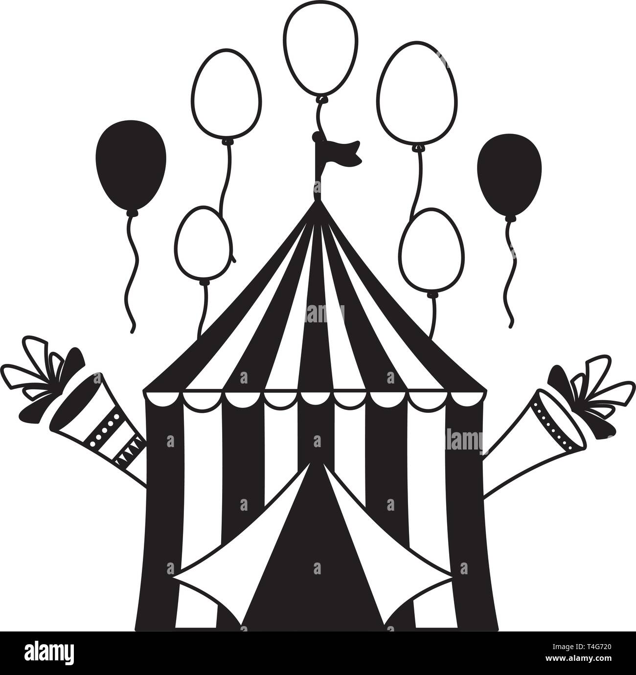 carnival tent balloons Stock Vector Image & Art - Alamy