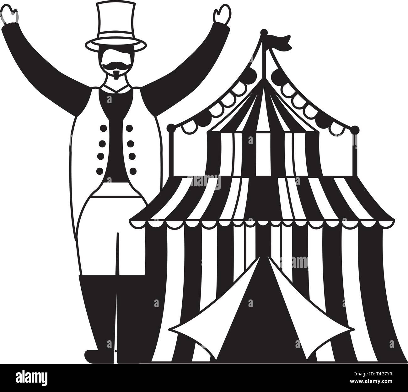 character circus carnival tent Stock Vector Image & Art - Alamy