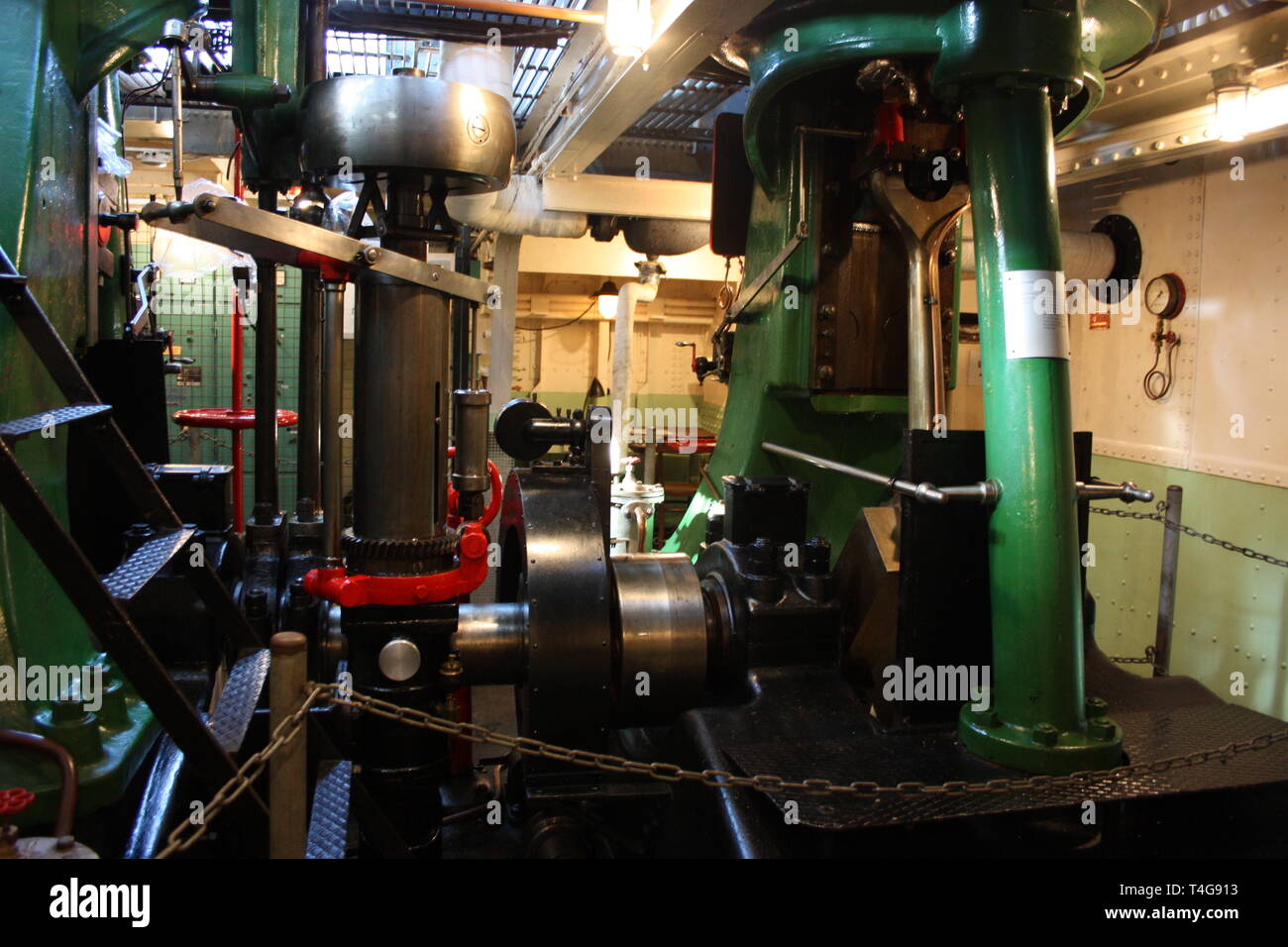 navigation board tools, nautical engine. parts of a boat or a ship. pumps and motors Stock Photo