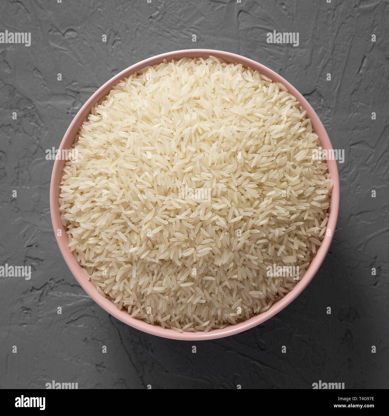 White long grain rice overhead hi-res stock photography and images - Alamy