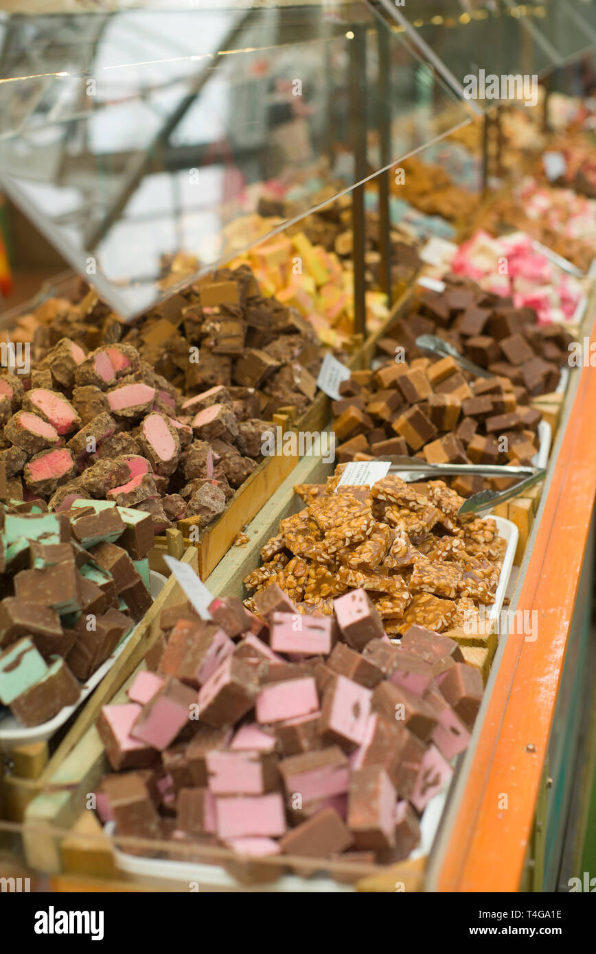 Toffee and Fudge display Stock Photo Alamy