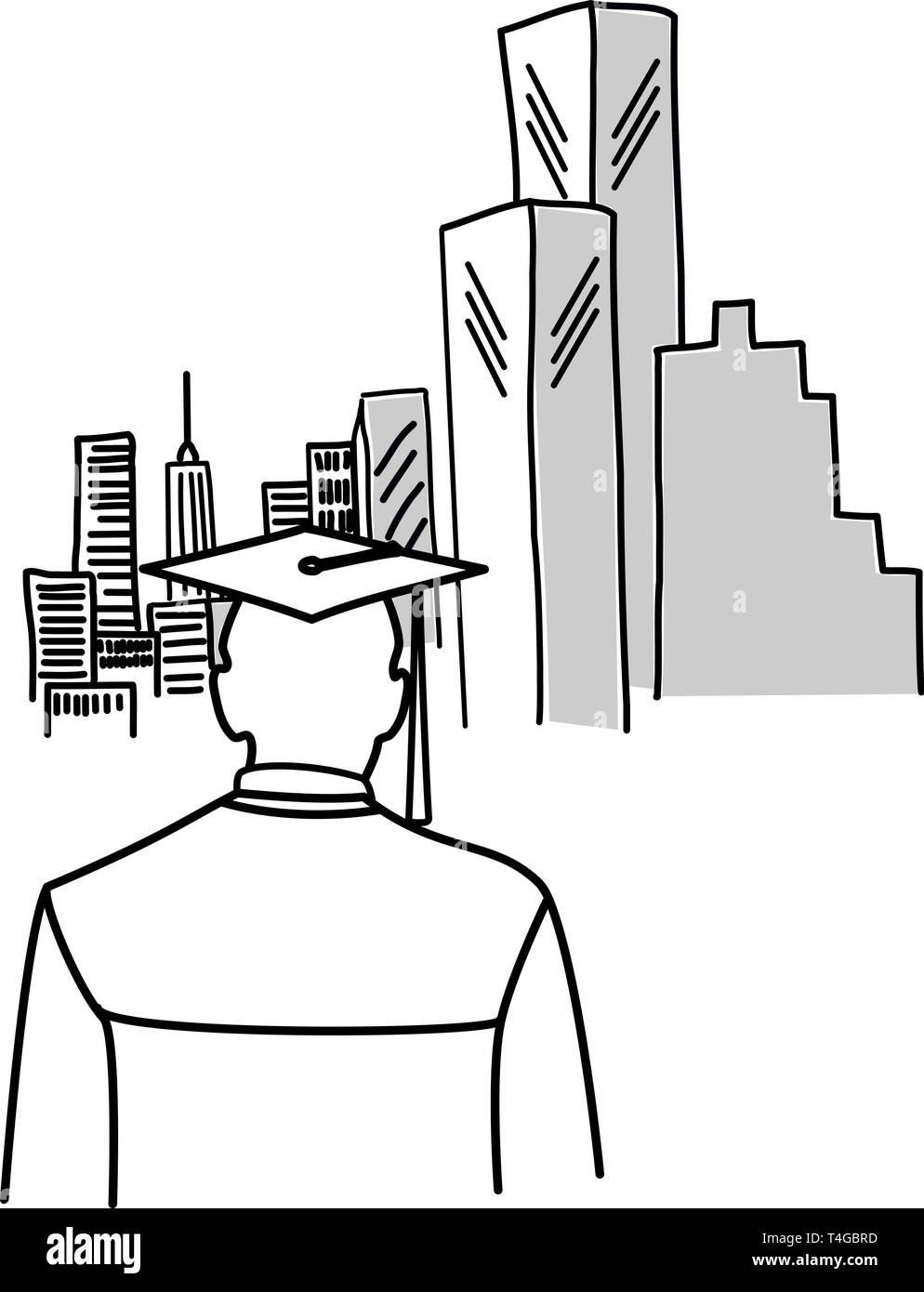 Graduate young Black and White Stock Photos & Images - Alamy