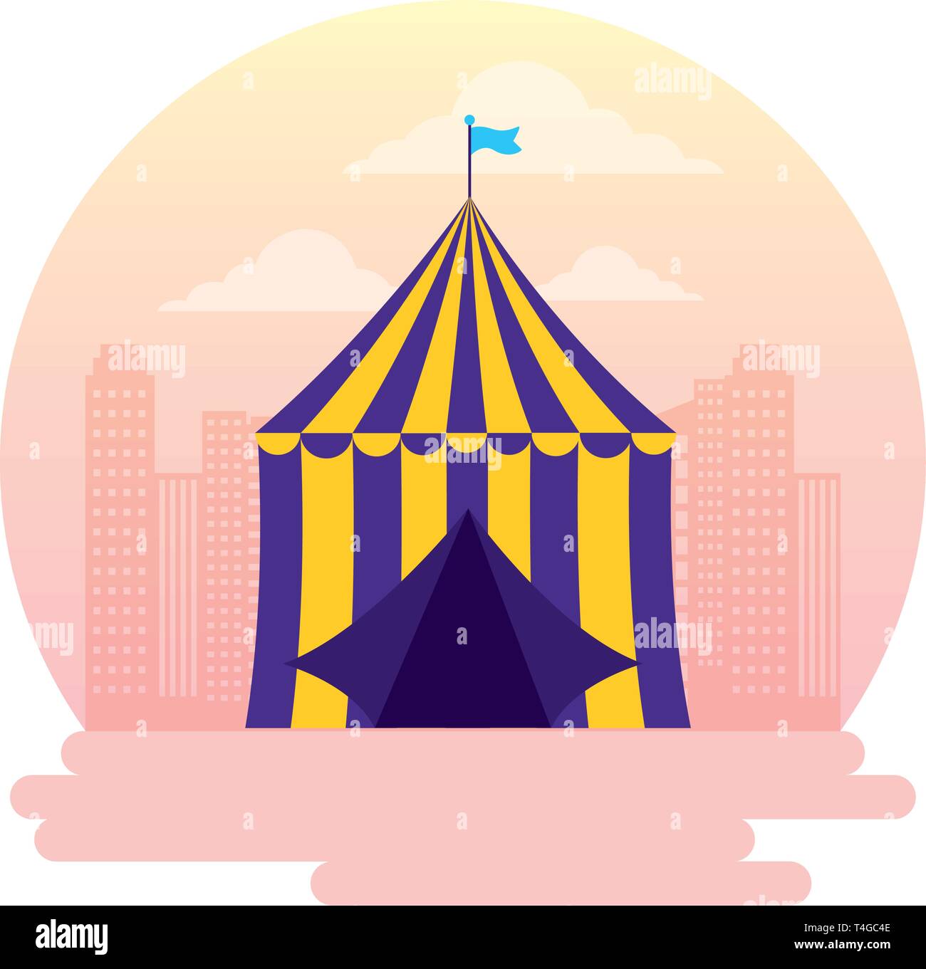 carnival tent amusement Stock Vector Image & Art - Alamy