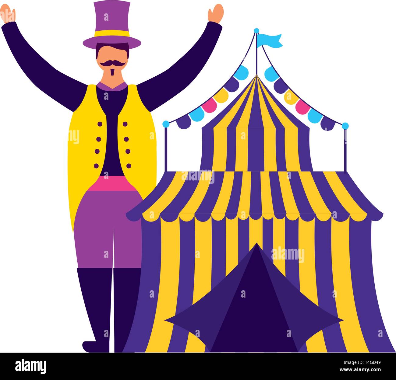 character circus carnival tent Stock Vector Image & Art - Alamy