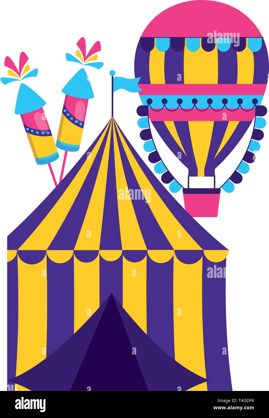 carnival tent air balloon Stock Vector Image & Art - Alamy