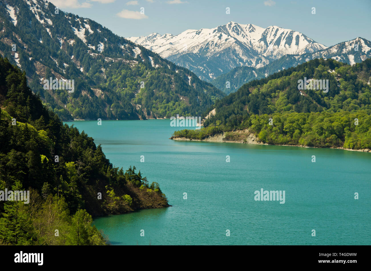Japanese Alps, Tateyama Kurobe Alpine Route Stock Photo