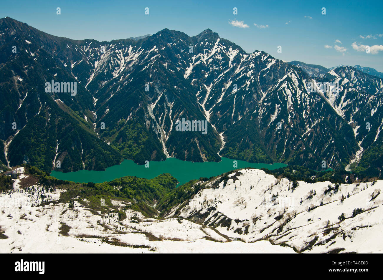 Japanese Alps, Tateyama Kurobe Alpine Route Stock Photo