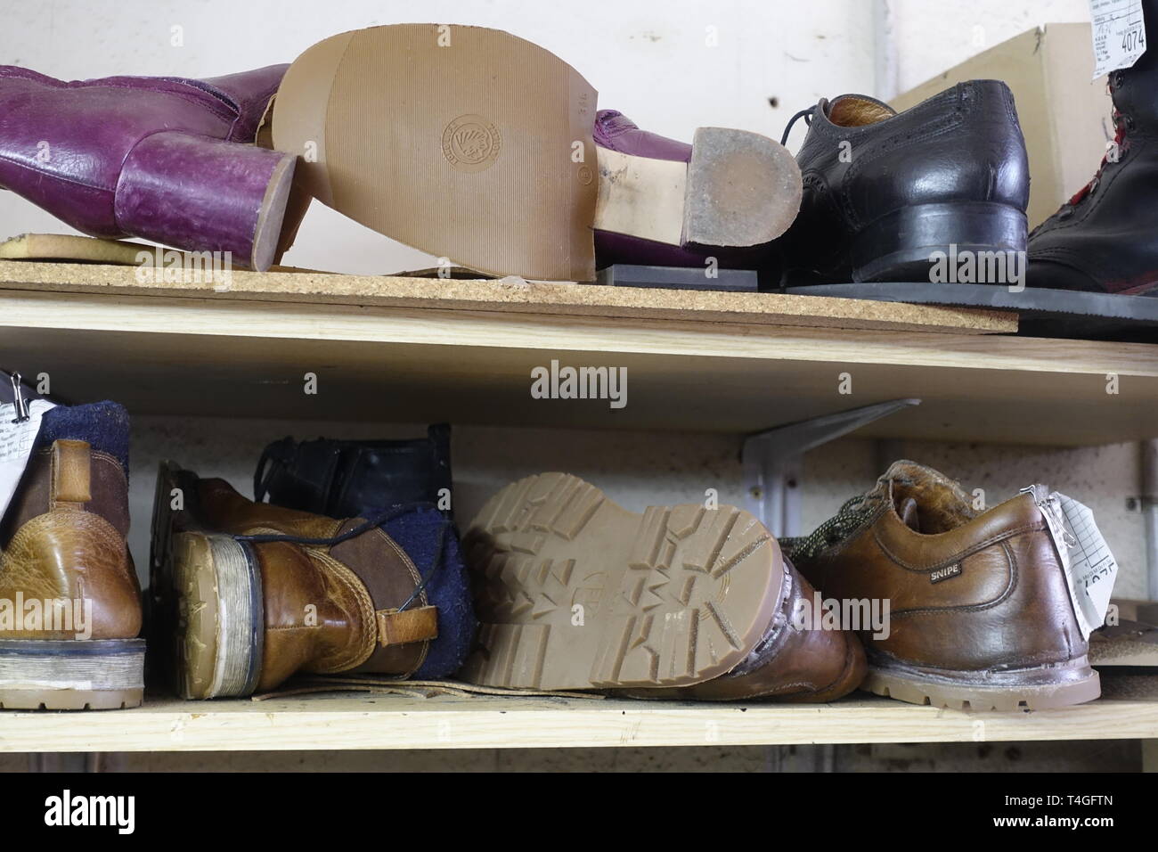 Hand Made Leather shoes Stock Photo Alamy