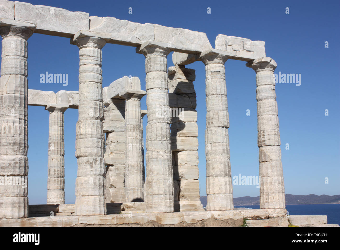The Temple of Poseidon at Sounion Stock Photo - Alamy