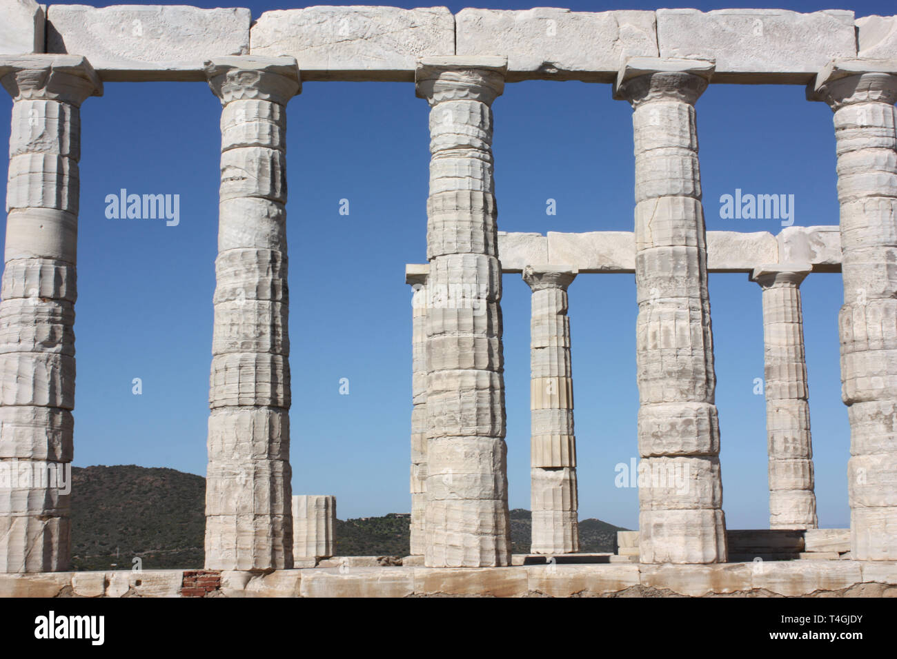 The Temple of Poseidon at Sounion Stock Photo - Alamy