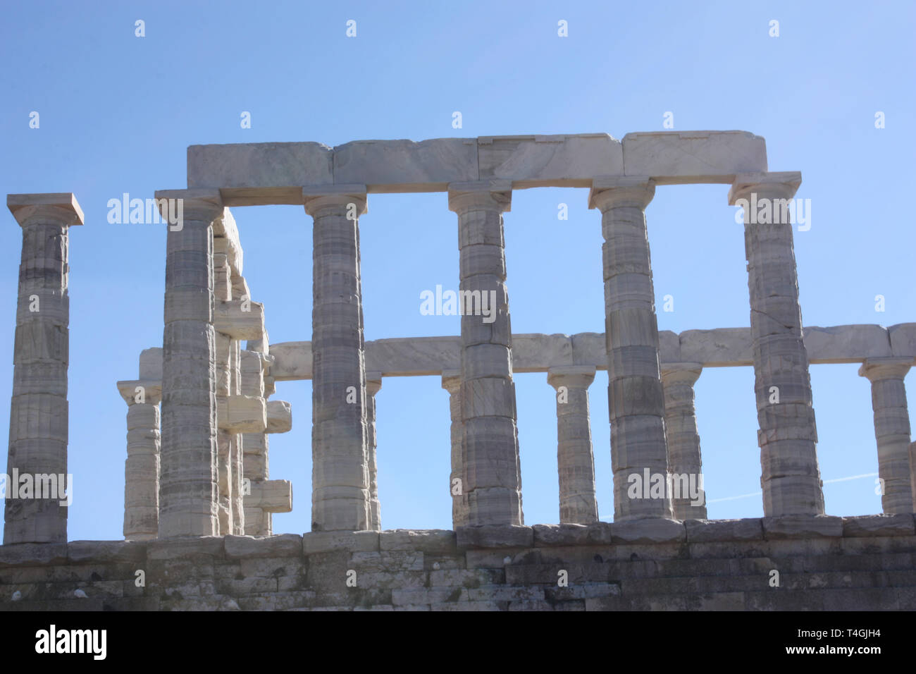 The Temple of Poseidon at Sounion Stock Photo - Alamy