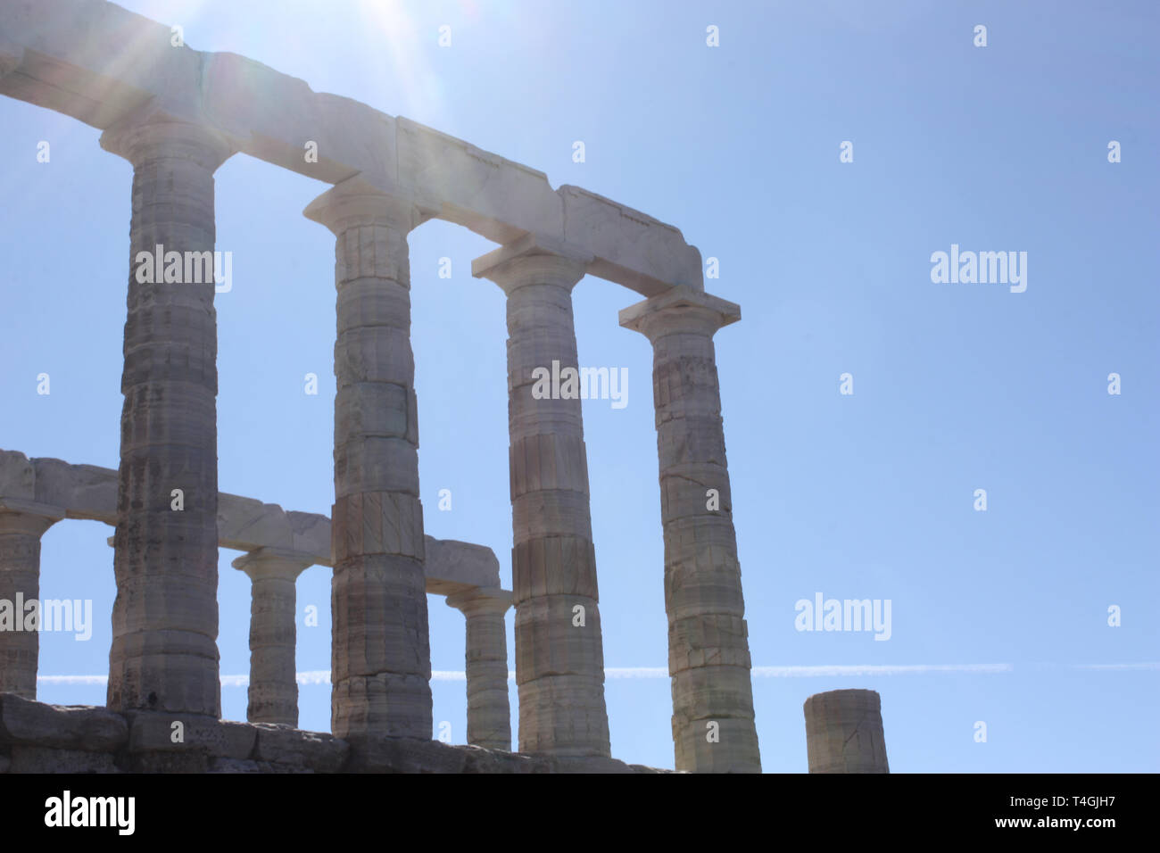 The Temple of Poseidon at Sounion Stock Photo - Alamy
