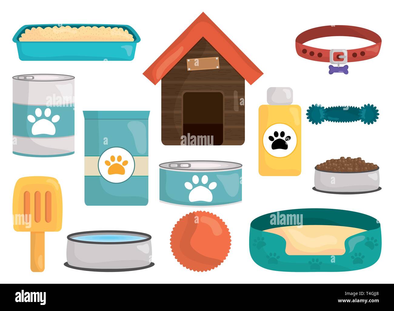 pet shop set icons vector illustration design Stock Vector