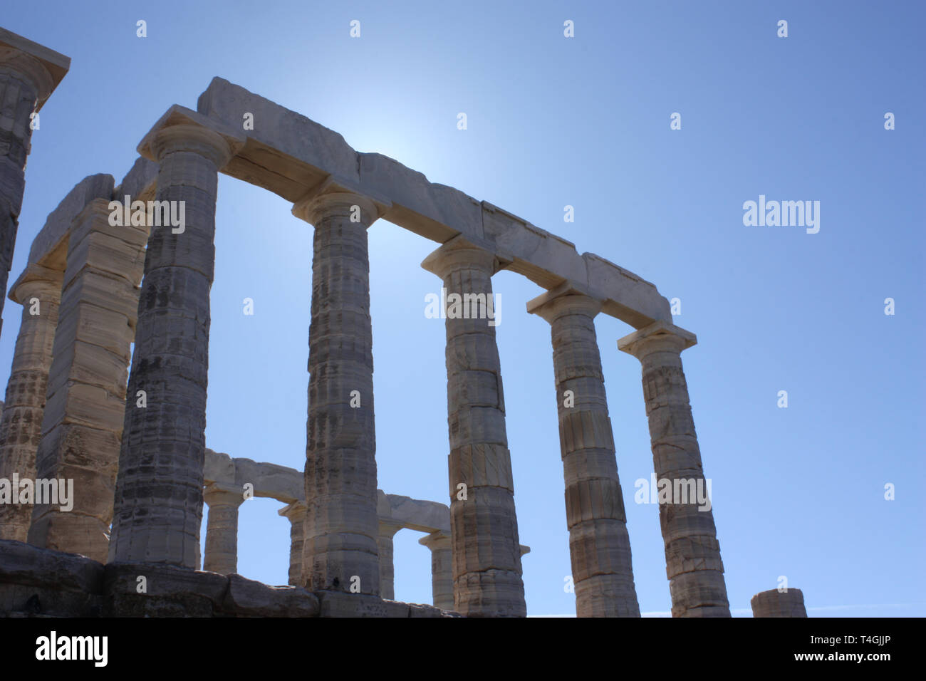 The Temple of Poseidon at Sounion Stock Photo - Alamy