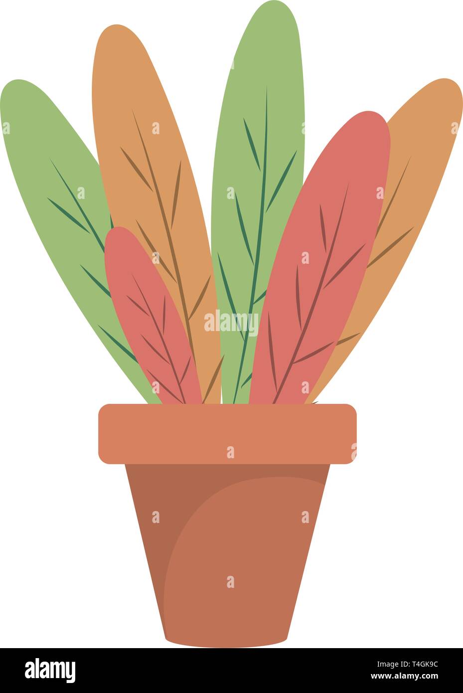 plant pot icon cartoon vector illustration graphic design Stock Vector ...