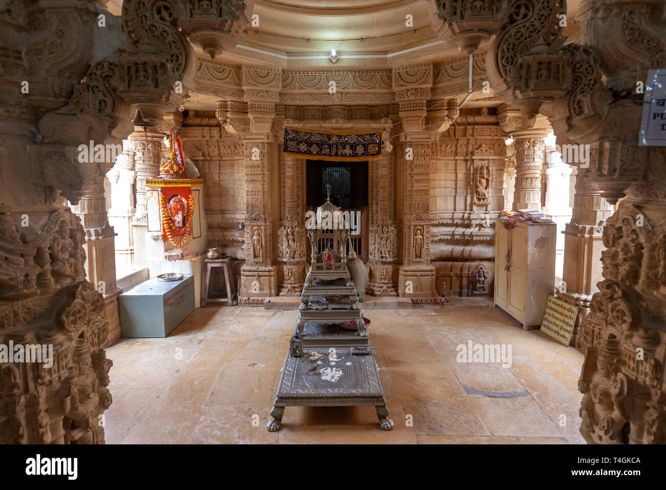 Chandraprabhu Jain Temple  jaisalmer, Rajasthan, India Stock Photo