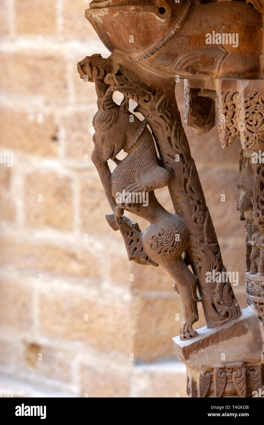 Chandraprabhu Jain Temple  jaisalmer, Rajasthan, India Stock Photo