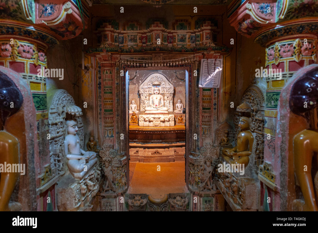 Chandraprabhu Jain Temple  jaisalmer, Rajasthan, India Stock Photo