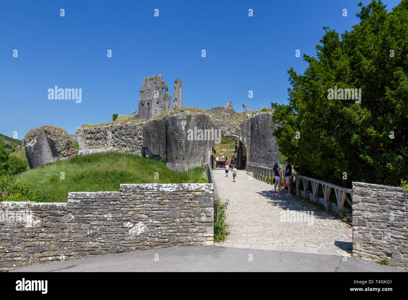 Corfe Castle, Dorset, UK. Stock Photo