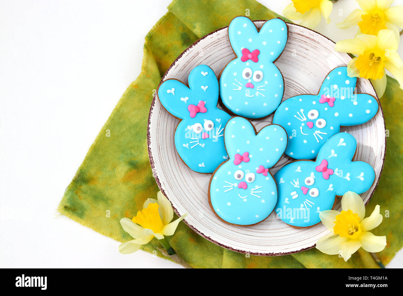 Easter bunny sugar cookies, adorable animalshaped biscuits like a cute