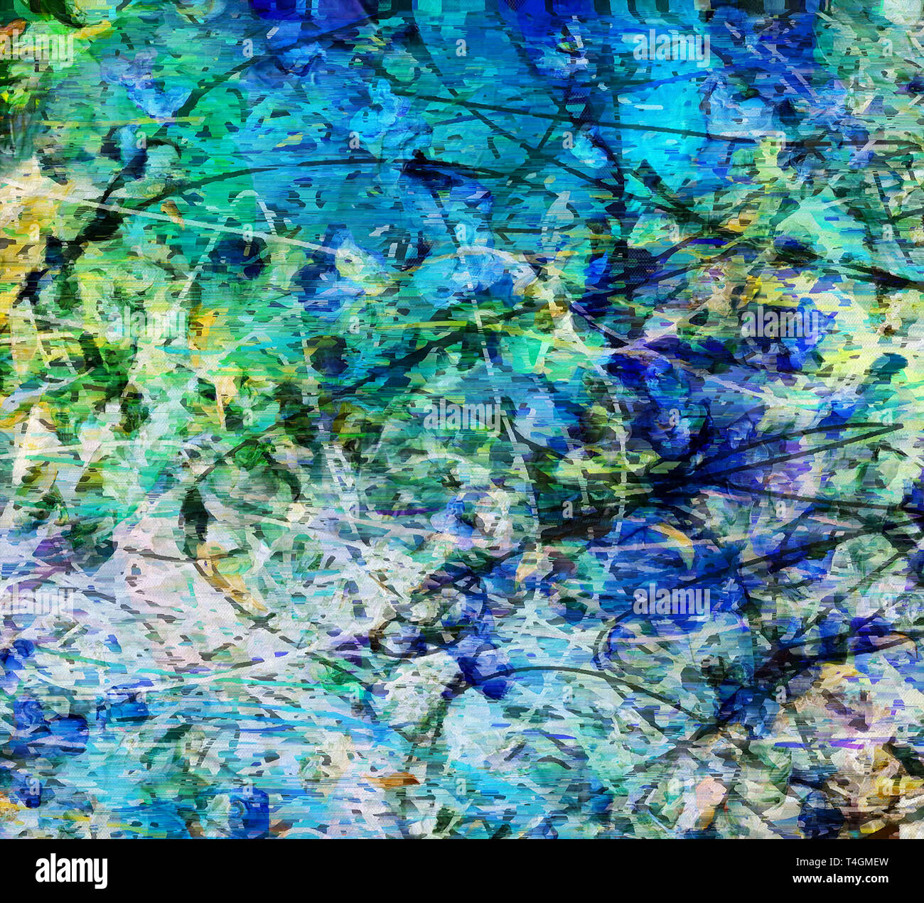 Colorful Abstract Painting. Random Lines. 3D rendering Stock Photo Alamy