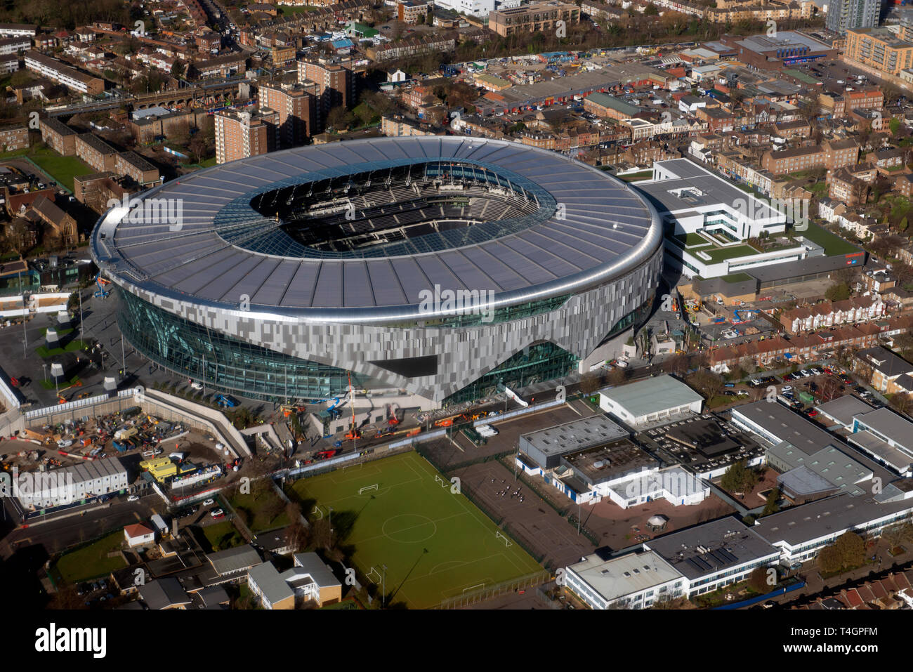 Tottenham Hotspur Football Club Stadium in London. Stock Photo