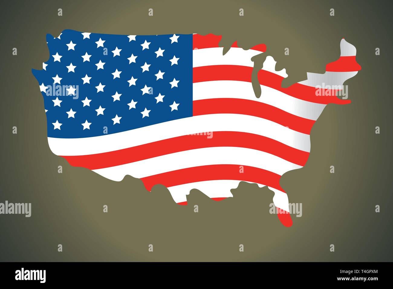 united state map and flag icon - United State Map And Flag Icon Cartoon Vector Illustration Graphic Design T4GPXM 