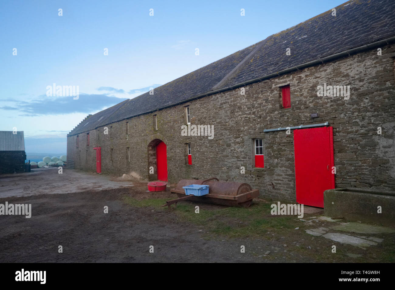 Traditional farm steading, Orkney Isles Stock Photo