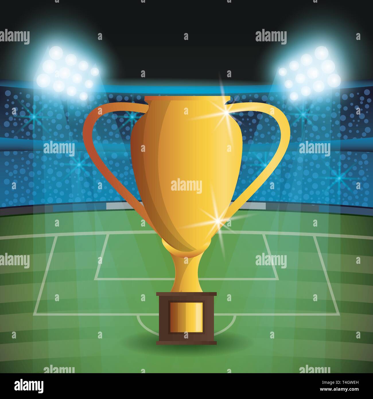 Soccer trophy cup Stock Vector Image & Art - Alamy